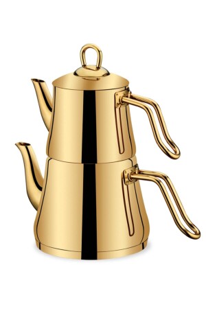 مجموعة من صناديق الشاي من الذهب من MNZ-Meyra رقم: 1 (حجم صغير) 708 - SILA PORSELEN