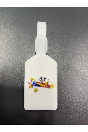 MNZ-Mickey موضوع الحقيبة البيضاء علامة-حقيبة علامة-بطاقة حامل اسم علامة-حقائب علامة - Seyahataksesuar