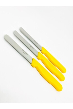 MNZ-Micro Serrated Cutting Knife صفرة 3 قطع نموذج Ava صفرة - Solingen