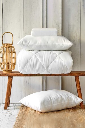 MNZ-Microfiber Royal Double Duvet 2 وسادة سليكون - Karaca Home