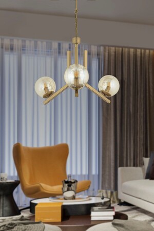 MNZ-Mikel 3 قطعة قديمة ملونة العسل الزجاج الحداثة غرفة النوم صالة غرفة المعيشة شمعة 3426-03-FR - Apliqa