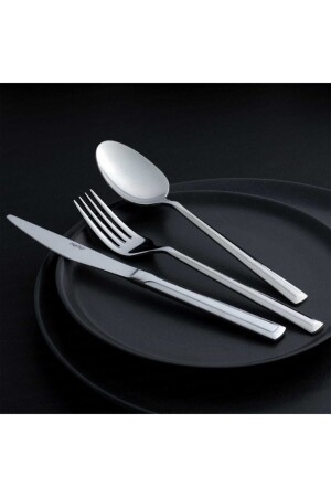 MNZ-Milano Plain 36 قطعة سكين ملعقة الفوكة مجموعة 01NHR005 - Nehir