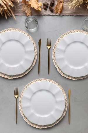 MNZ-Milena لوحة خدمة 27 سم 6 قطع TYC00374092882 - Kütahya Porselen