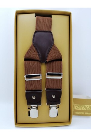 MNZ-Milky Brown Salopet trouser Hanger SLP1067ASK - Elegans Giyim Aksesuar