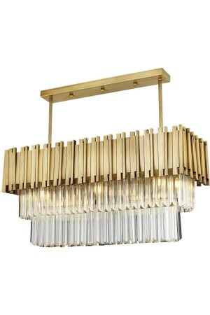 كريستال قديم من طراز MNZ-Milled ، صياغة عصرية من الحجر طاولة الطعام ، كريستال غرفة المعيشة شمعة 3149-12S-FR - Apliqa