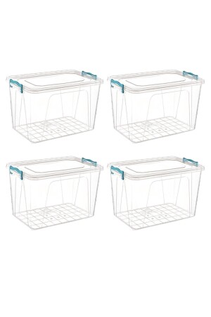 حاوية تخزين بلاستيكية MNZ-Millioncu مع مغطاة القفل تخزين وحماية حاوية الطعام 30 Lt 4 قطع 87645 - MİLYONCUAVM