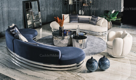 مجموعة الأريكة الفاخرة MNZ-Mimoza - Cadde Yıldız