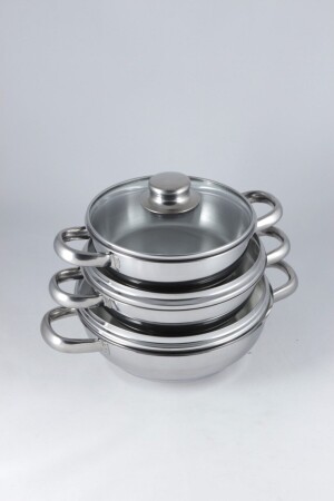 MNZ-Mina 14-16-18 سم أومليت مجموعة غطاء الزجاج MINAOMLTRGVC02 - Sole