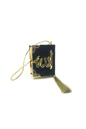 القرآن الأسود مغطى بالخيط من MNZ-Mini (قطعة 1) - SİNA HEDİYELİK