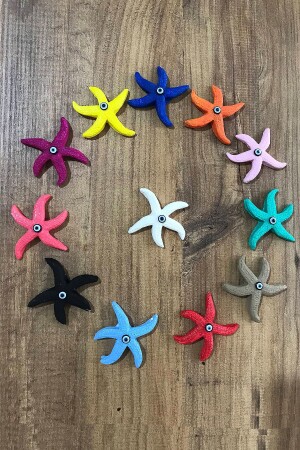 نجم بحري من نوع MNZ-Mini مع كؤوس العين الشريرة 12 قطعة - زينة جدارية مزخرفة - Incirop