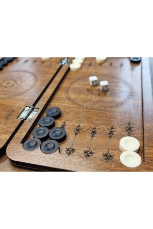 MNZ-Mini Backgammon السفر Backgammon جيب Backgammon 24x24 خاص S القضية الجلدية MINI TAVLKA 77 - Pershang