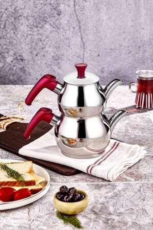 MNZ-Mini Dem Teapot Claret أحمر TAC-5903 - Taç