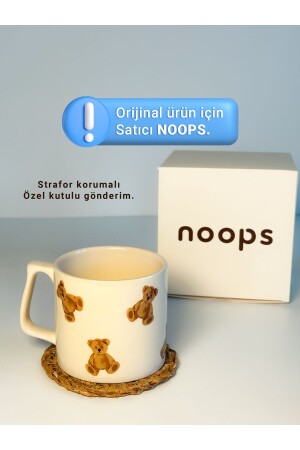 MNZ-Mini دب تدي طباعت خاصة نوبات مربعة كوب كوب كوب كوب كوب كوب كوب - Noops