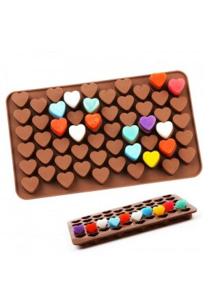 MNZ-Mini قلب صيغة الشوكولاتة السيليكون، الكعك، الآيس كريم قالب SS2214 - Tinky Winky