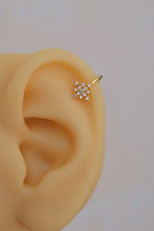 MNZ-Minimum Pole Star Earring Cartilage Earring - Sacce Scarves&Accessories