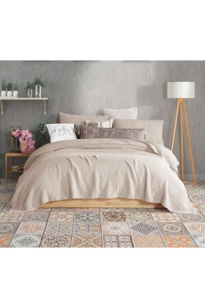MNZ-Mink 4 طبقة متعددة المسلين 100% القطن الملك الحجم دون الحافة 260x240cm - Destinyhometex
