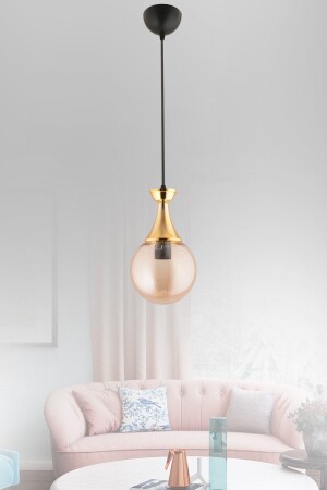 MNZ-Minnel أحادي الأسود مع التفاصيل الذهبية شمعة الزجاجية 1015 - KUZEY AYDINLATMA