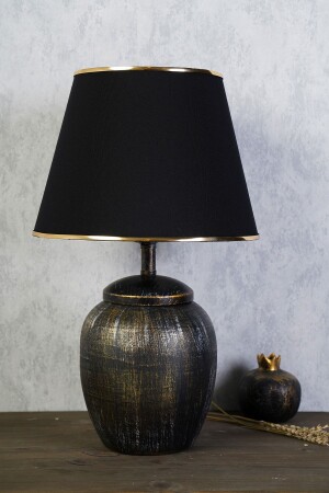 MNZ-Miracle Ceramic Lampshade أسود الذهب TM167 - hmydesign