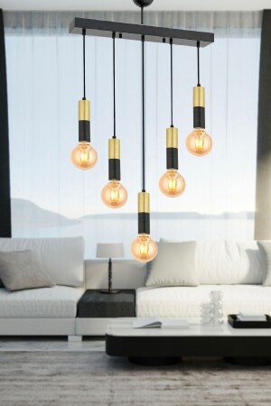 MNZ-Miranda 5 صف مصباح العصبة القديمة المضيء المودرن غرفة الصغار المطبخ غرفة المعيشة مصباح العصبة المضيء الشنديلي 7000-2075-5S - Apliqa