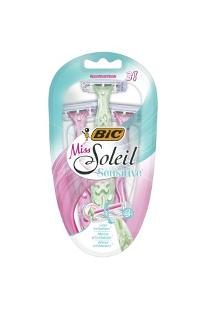 MNZ-Miss Soleil حساسة للصفر للنساء 3 قطع (3 شفرات) - Bic