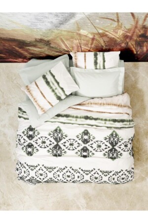 MNZ-Mist Double Duvet Cover Set خضراء الحفر 8680108055502 - Cotton Box