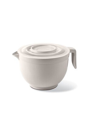 MNZ-Mixing Bowl & Mixer Bowl Mixer Bowl مع غطاء 3 لتر كريم كريم كريم كريم كريم كريم كريم كريم كريم كريم كريم كريم كريم - Melkan Home