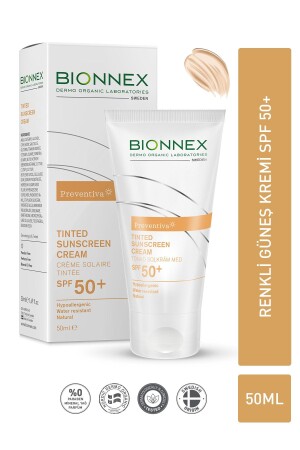 كريم واقي شمسي ملون من قبل MNZ-MNZ-Preventive Tinted Sunscreen Cream Sf50+ 5030204 - Bionnex