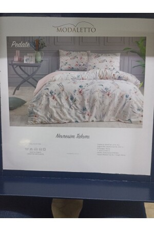 MNZ-Modaletto غطاء غطاء الموضة مزدوجة الزهرة الوردية - Özdilek