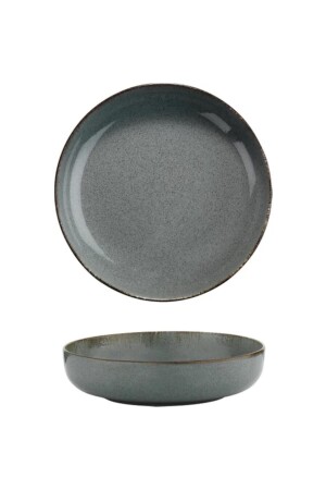 MNZ-Mode 20 سم هول عشاء طبق 6 قطع زرقاء MOD20CK730P01 - PEARL