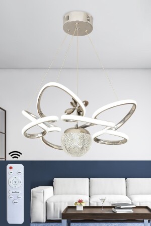 MNZ-Modern 3 Color Controlled Chrome حجم كبير غرفة المعيشة شمعة الكبيرة شمعة LED - Ransom