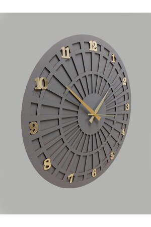 MNZ-Modern ديكوراتي ساكن تدفق آلية الحائط ديكوراتي ساعة الجدار الرمادية - aswood