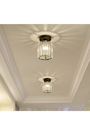 MNZ-Modern Crystal Stone Chandelier Plafonier Ceiling Chandelier 2 Piece Set Price أسود برنزيه1016 - burenze