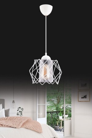 MNZ-Modern Elegante واحد أبيض شفاف مائكا الزجاج غرفة المعيشة المطبخ غرفة المعيشة القاعة الشنابل الإضاءة - Trend Kitchen