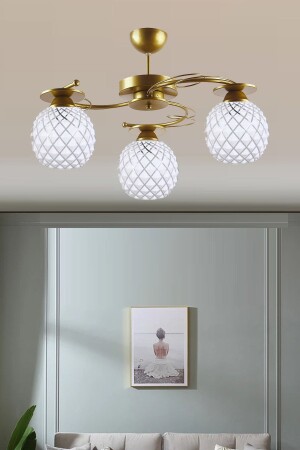 MNZ-Modern Ilay قديم الذهب مطبوح 3/4 زجاجية الشنارة UÇ240ARR - Uçar