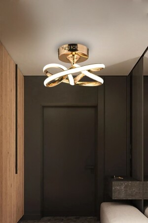 MNZ-Modern KNOT MODEL PLAFONIER شمعة LED - İnce Kristal