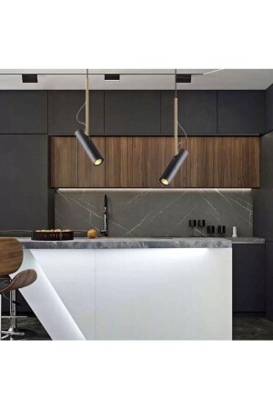 MNZ-Modern Led Decorative Directional Pendant Lamp Cylinder Spot 3000k أسود ABN-78279 - Vonalight