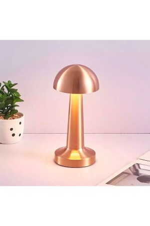 MNZ-Modern Led Lampshade Table Lamp Touch 3 Modes تدريجياً يمكن شحنها مرة أخرى النحاس النحاس - Burenze