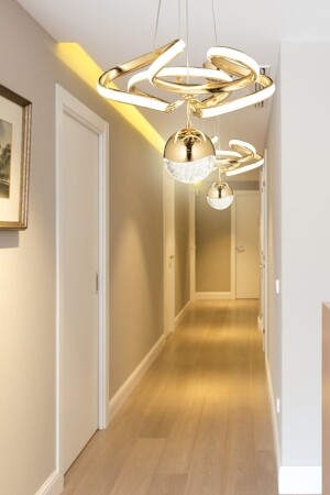 MNZ-Modern Luxury مودرن ليد شاندليير مجموعة من 2 LUNAD32-2FGD - Luna Lighting