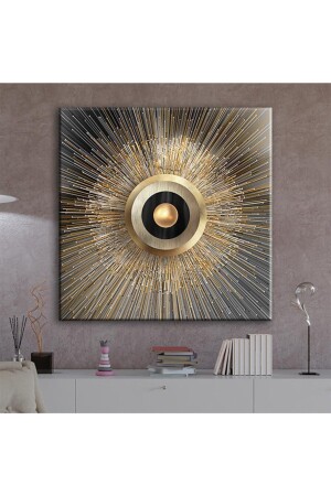 MNZ-Modern Luxury Gold جريومتري تجريدي لوحات الزينة - Voov1934 VOOV1934 - Voovart