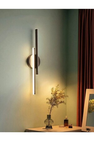 MNZ-Modern Sconce Two Way Rod Led Black Daylight Chandelier ثباتا 50 سم طول العصا الطول الإجمالي 70 سم - Avizen Lighting