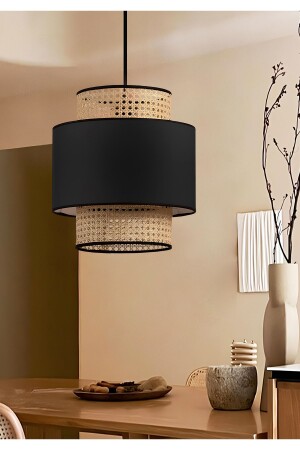 MNZ-Modern Series مصنوعة طبيعية حازران راتنان مصباح معلق شمعة غرفة النوم غرفة المعيشة المطبخ Ayd-3507 AYD-3507 - HOMİNG