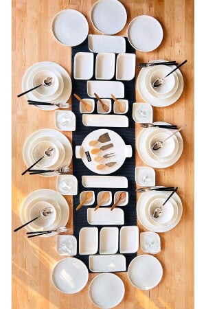 MNZ-Modern Simple 93 Piece عشاء و إفطار مجموعة ل 12 شخص 02 - CASA DE BELLA