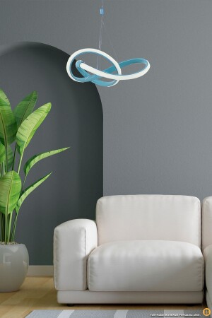 MNZ-Modern Single Pendant Lamp Power Led Chandelier أزرق أبيض ضوء LED غرفة الأطفال Chandelier TYC65ENELN169597091647519 - burenze
