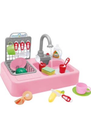 MNZ-Modern Sink مصباح تدفق حقيقي وردي 0001 - Kayyum Oyuncak