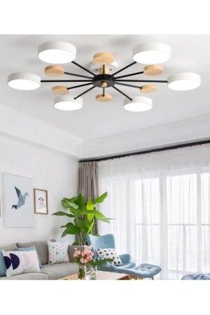 MNZ-Modern Wood Detailed LED Candle 6 قطع 5019706128289 - SimaAvize