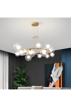 MNZ-Modernism 12 ضوء معلق الزجاجية ضوء زجاجي الكرة المناسبة للمطبخ و طاولة الطعام ، للمطبخ 24042023 ضوء مستديرة - VİSENTE HOME