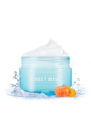 كشافة الصبح (MNZ-Moisturizing Morning Care Mask) 105 مل APIEU صباح الخير كشافة الصبح (Sorbet Mask) 8809530037935 - Missha
