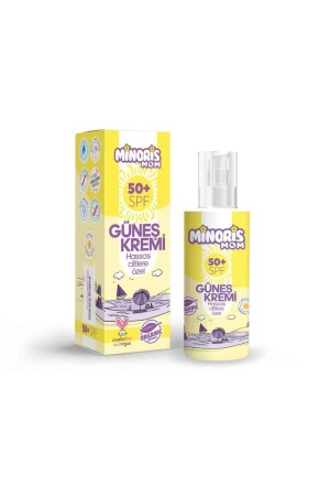 كريم شمسي عضوي من MNZ-MOM 50 SPF + جلد حساس فجين- خالي من العطور - Minoris