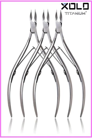 MNZ-Mond-Wide Mouth فولاذة الفضة بيديكور نيبر كوبالت لحم قطع الأظافر الصلب سميك XLP502 - Xolo