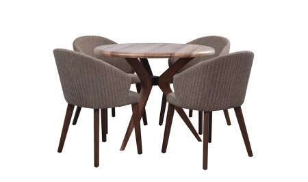 مجموعة طاولات MNZ-Mono - الجوز - Cadde Yıldız